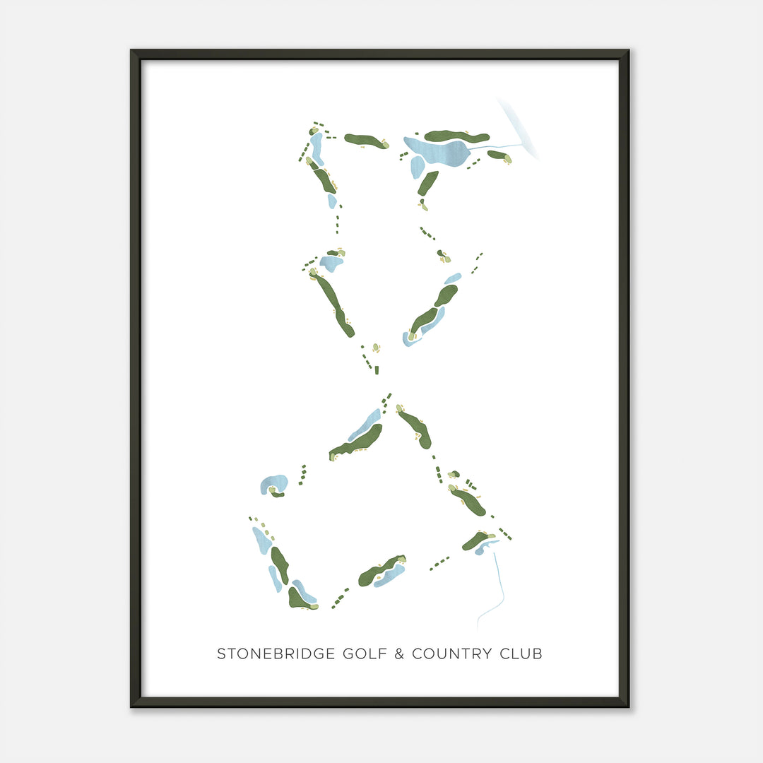Print of Stonebridge Golf & Country Club Modern Map