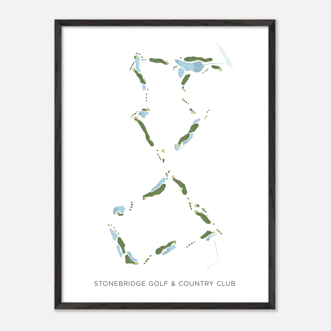 Print of Stonebridge Golf & Country Club Modern Map