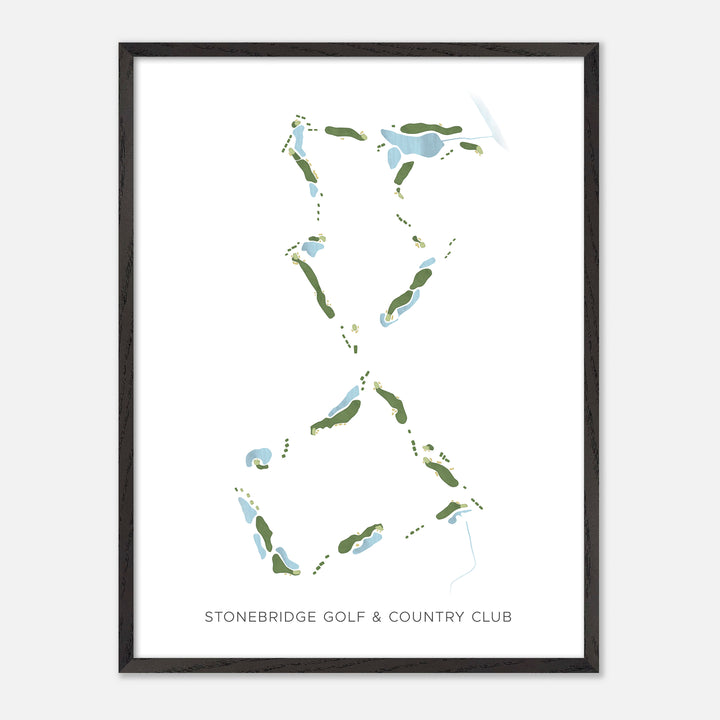 Print of Stonebridge Golf & Country Club Modern Map