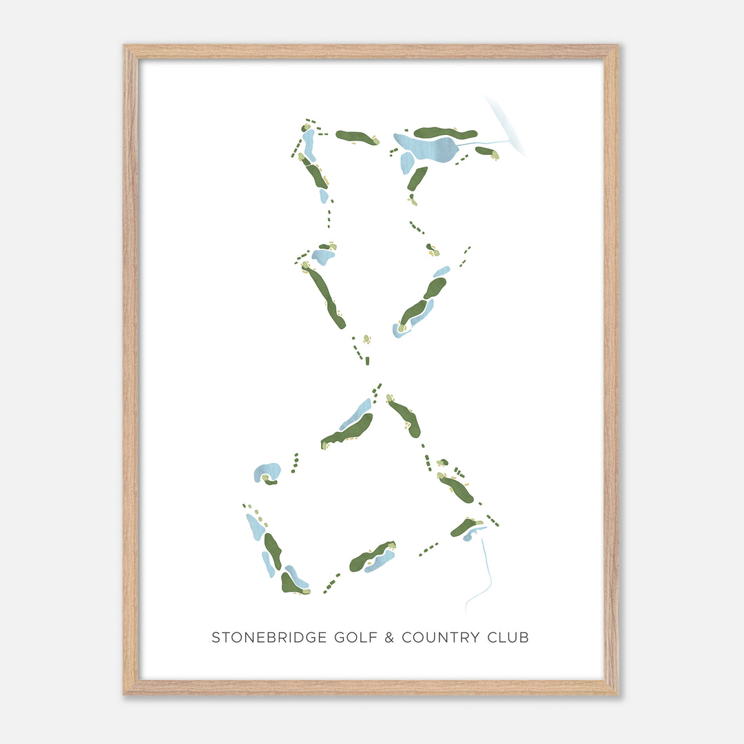 Print of Stonebridge Golf & Country Club Modern Map