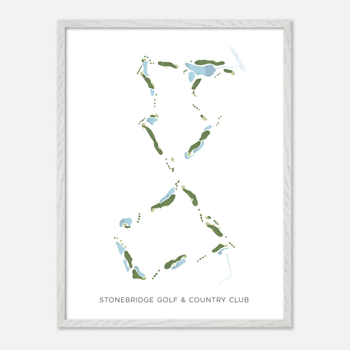 Print of Stonebridge Golf & Country Club Modern Map