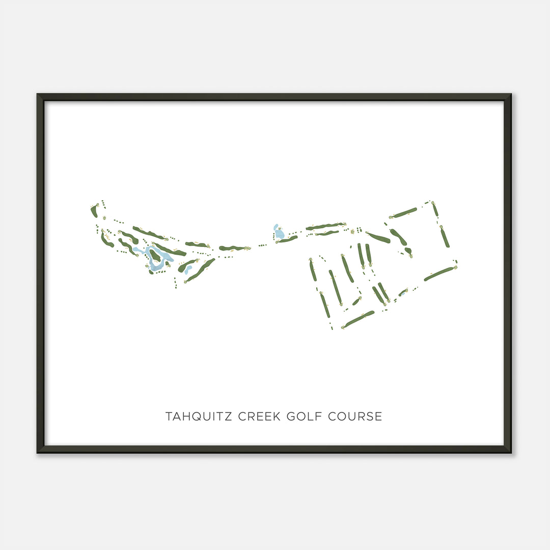 Print of Tahquitz Creek Golf Course Modern Map
