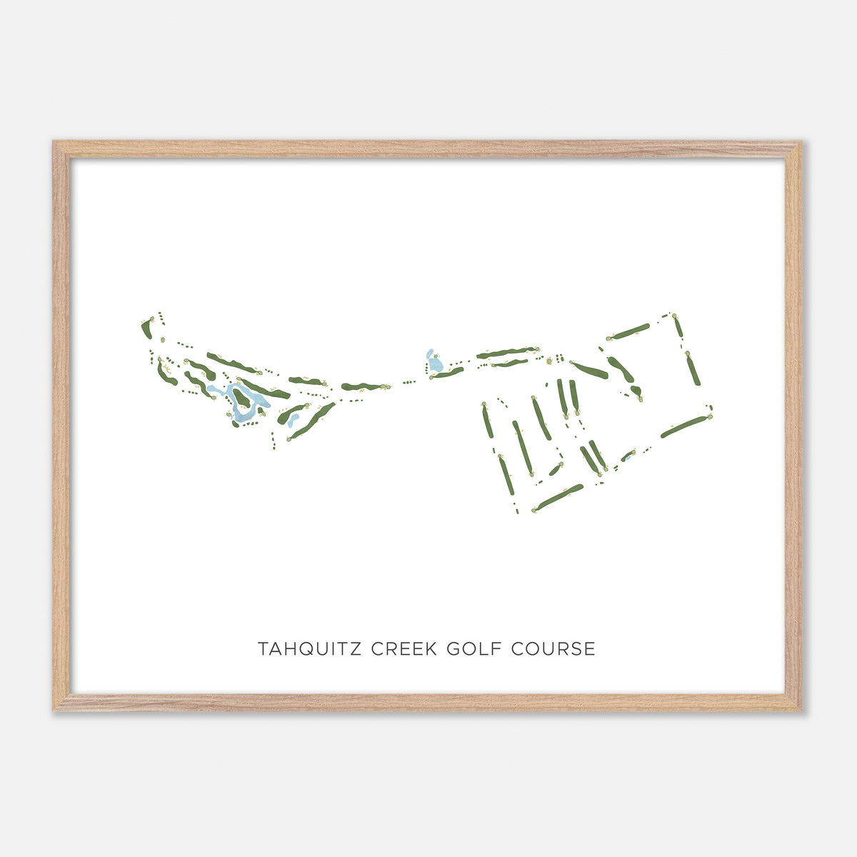 Print of Tahquitz Creek Golf Course Modern Map