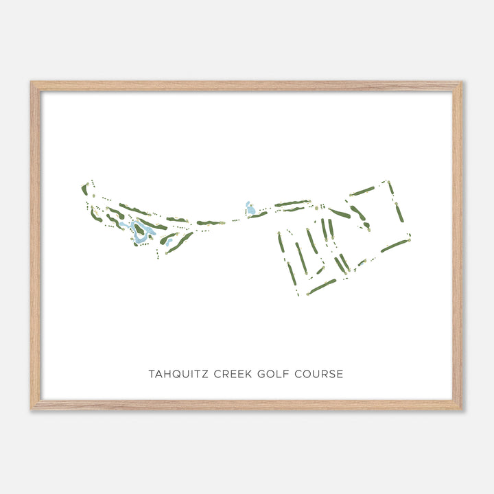 Print of Tahquitz Creek Golf Course Modern Map
