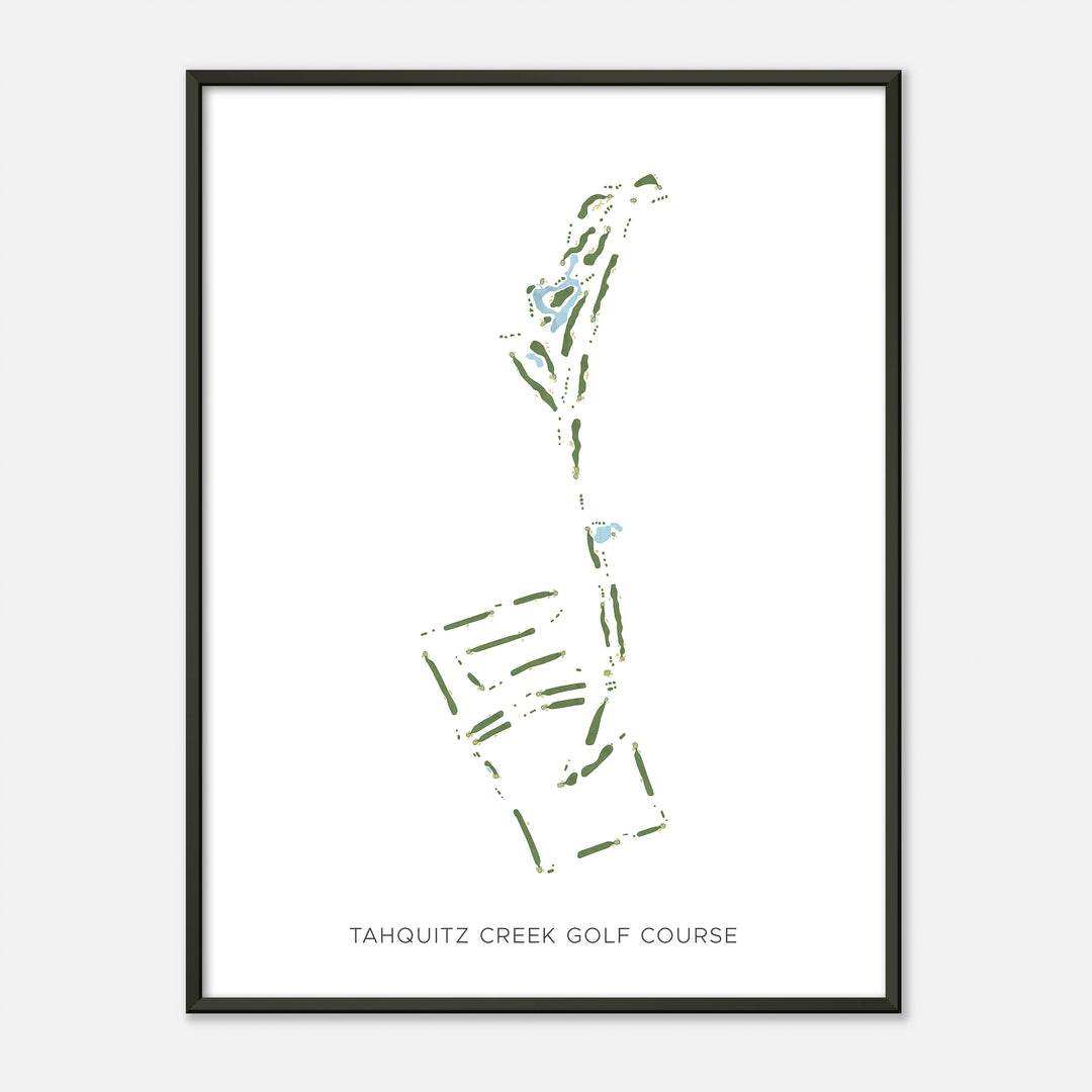 Print of Tahquitz Creek Golf Course Modern Map