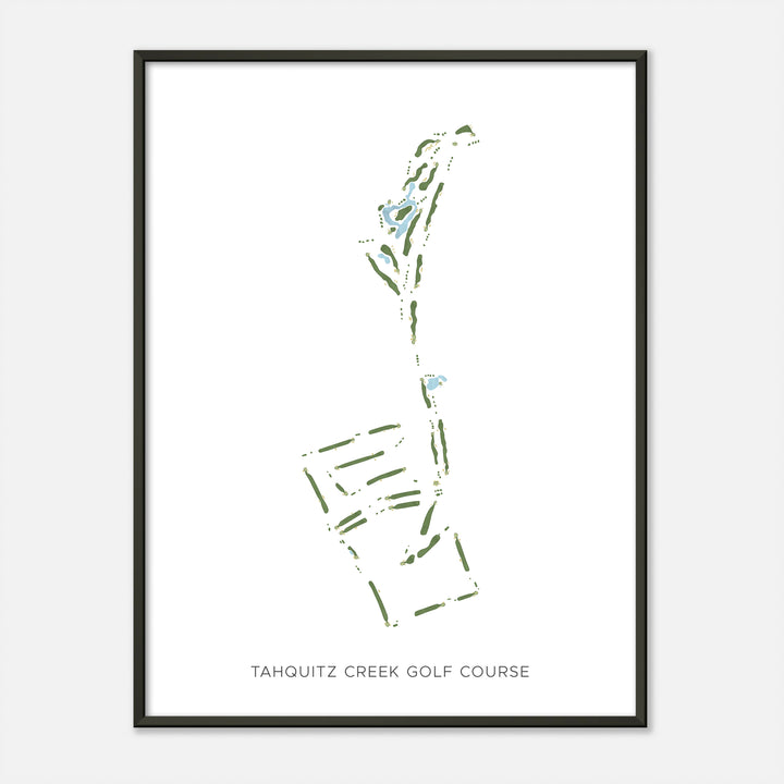 Print of Tahquitz Creek Golf Course Modern Map