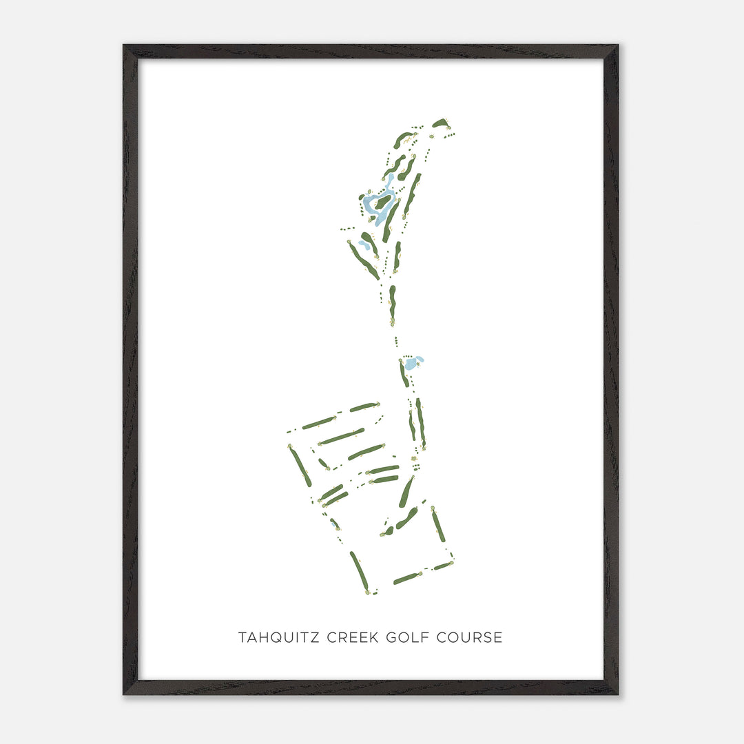 Print of Tahquitz Creek Golf Course Modern Map