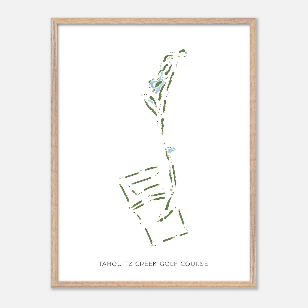 Print of Tahquitz Creek Golf Course Modern Map