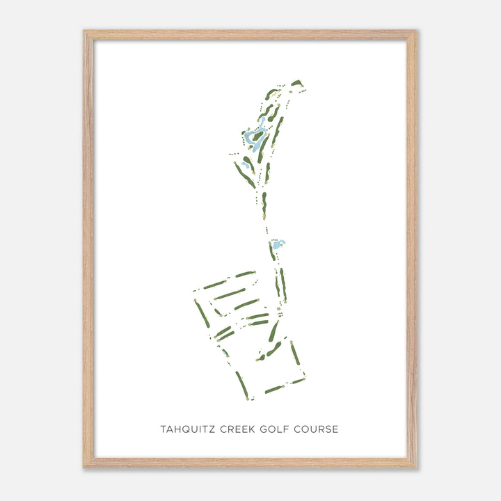 Print of Tahquitz Creek Golf Course Modern Map