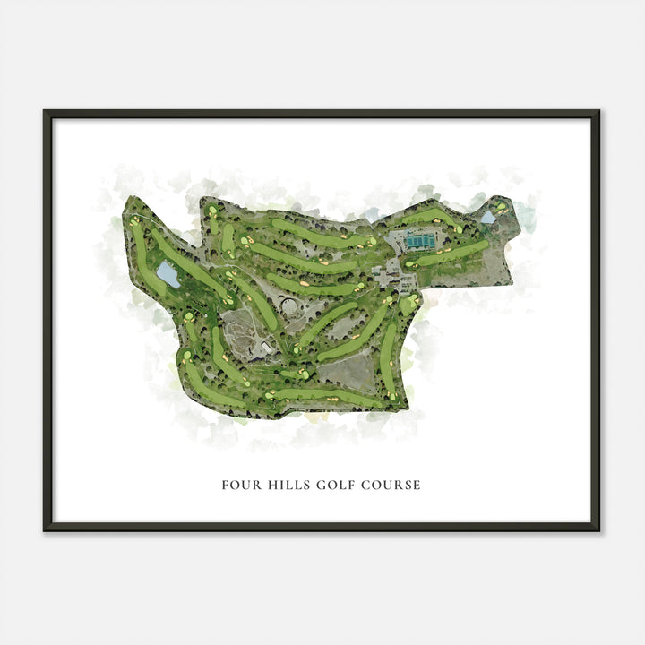 Print of Four Hills Golf Course Classic Map