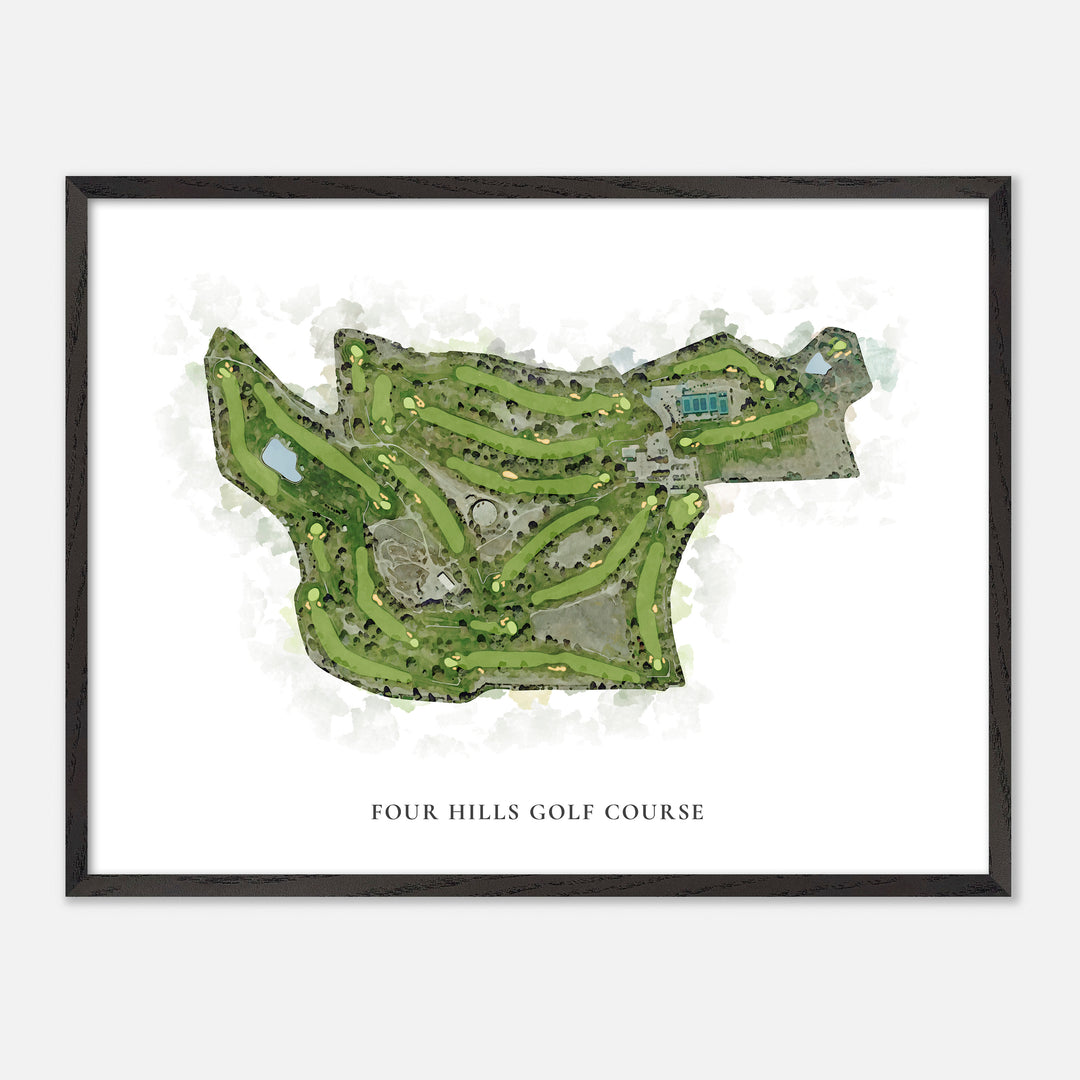 Print of Four Hills Golf Course Classic Map