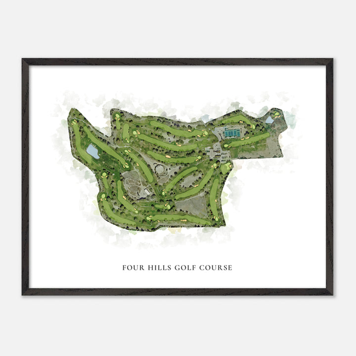 Print of Four Hills Golf Course Classic Map