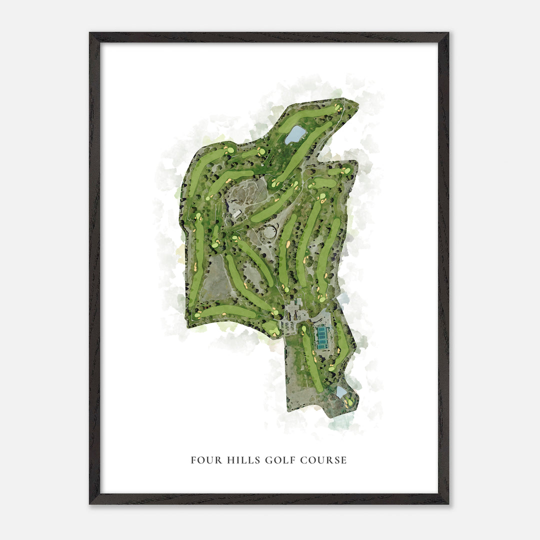 Print of Four Hills Golf Course Classic Map
