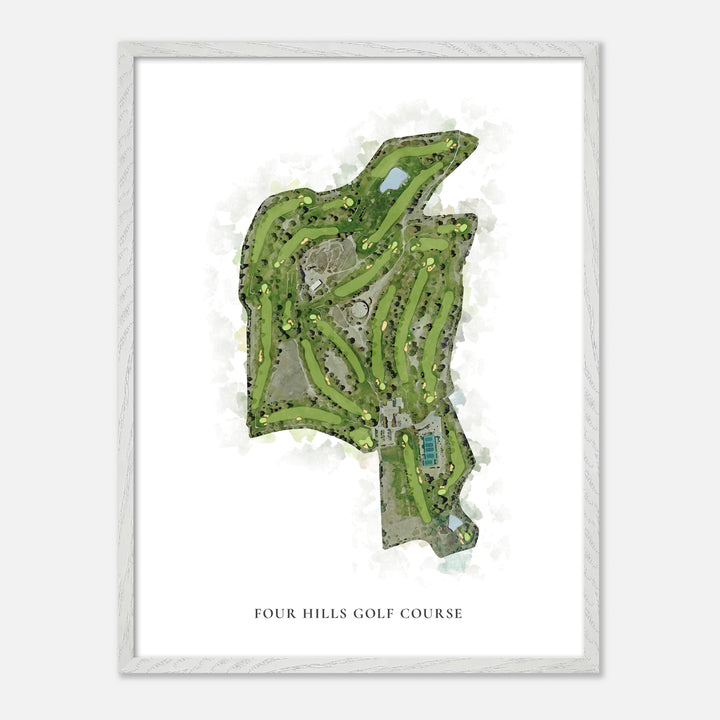 Print of Four Hills Golf Course Classic Map