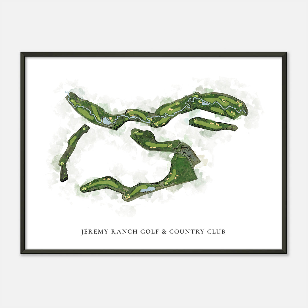 Print of Jeremy Ranch Golf &amp; Country Club Classic Map