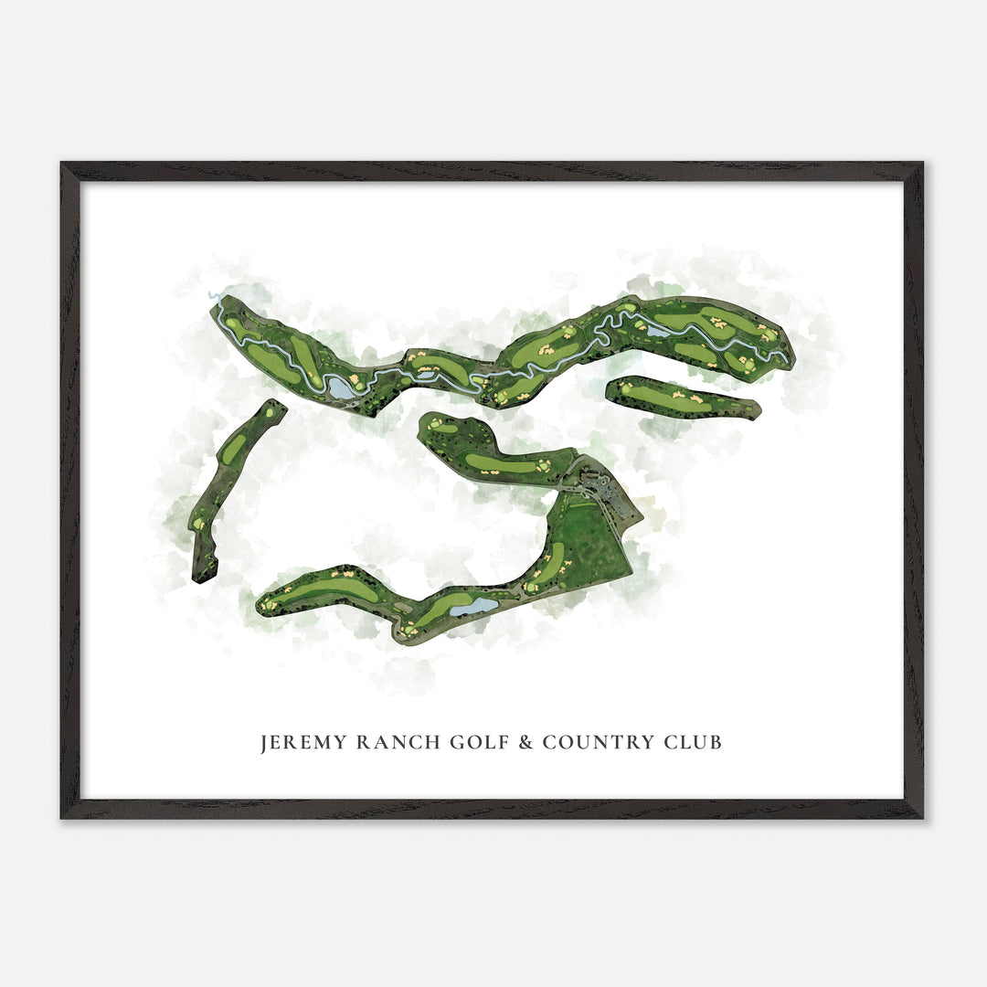 Print of Jeremy Ranch Golf &amp; Country Club Classic Map