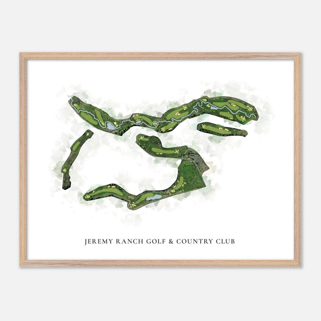 Print of Jeremy Ranch Golf &amp; Country Club Classic Map