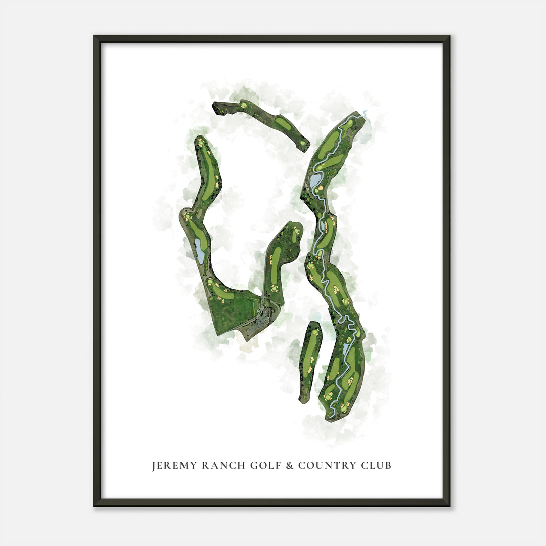 Print of Jeremy Ranch Golf &amp; Country Club Classic Map