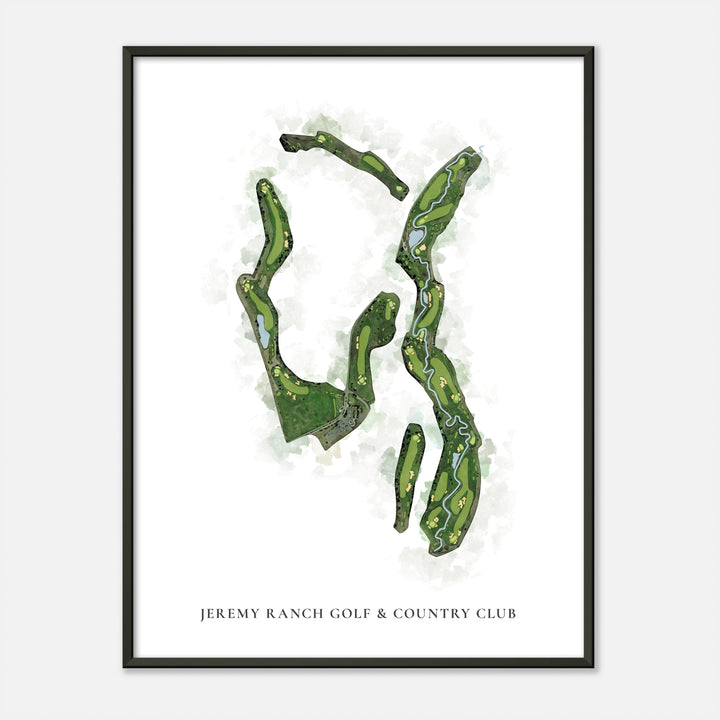 Print of Jeremy Ranch Golf &amp; Country Club Classic Map