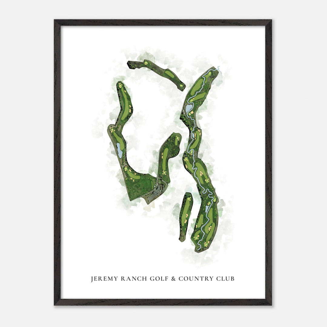 Print of Jeremy Ranch Golf &amp; Country Club Classic Map