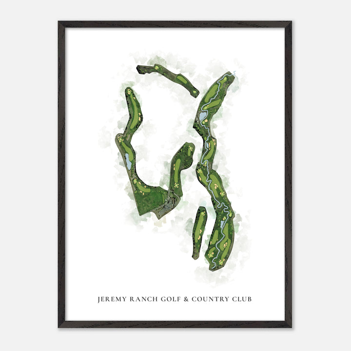 Print of Jeremy Ranch Golf &amp; Country Club Classic Map