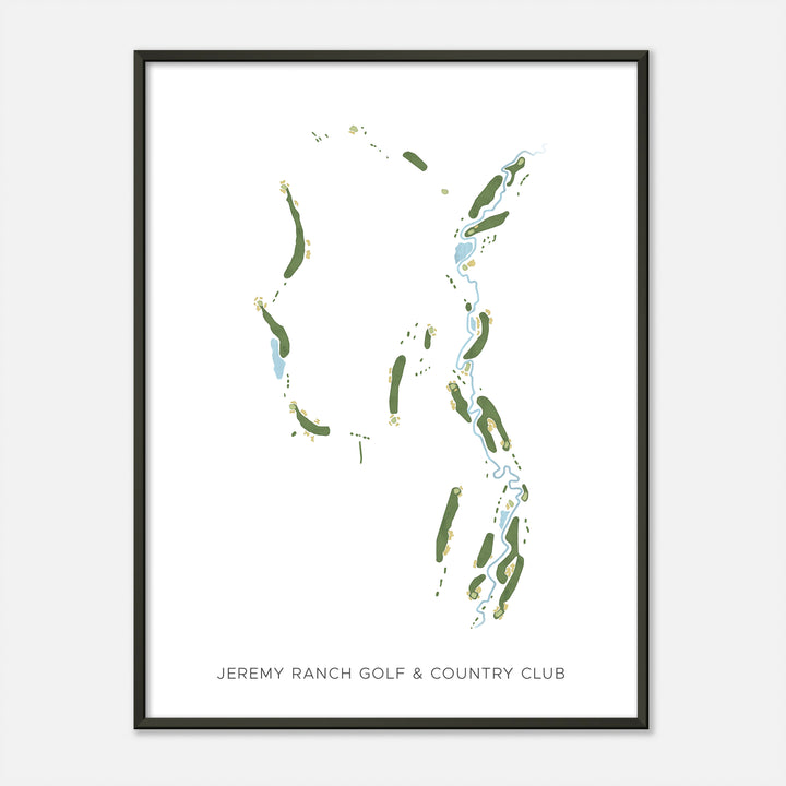 Print of Jeremy Ranch Golf &amp; Country Club Modern Map