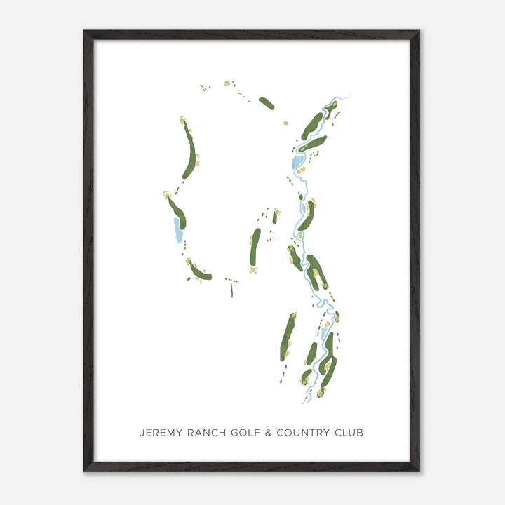 Print of Jeremy Ranch Golf &amp; Country Club Modern Map