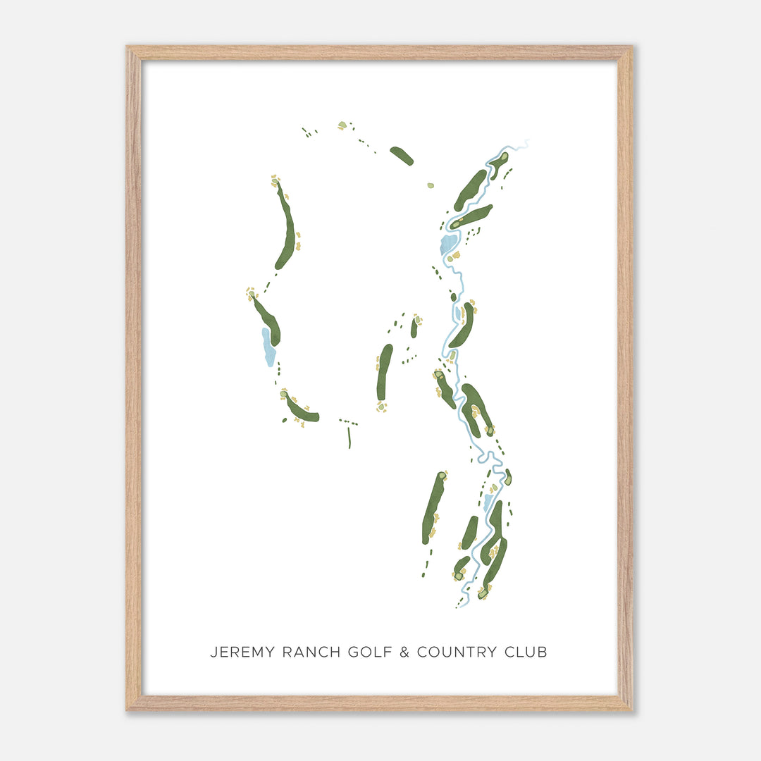 Print of Jeremy Ranch Golf &amp; Country Club Modern Map
