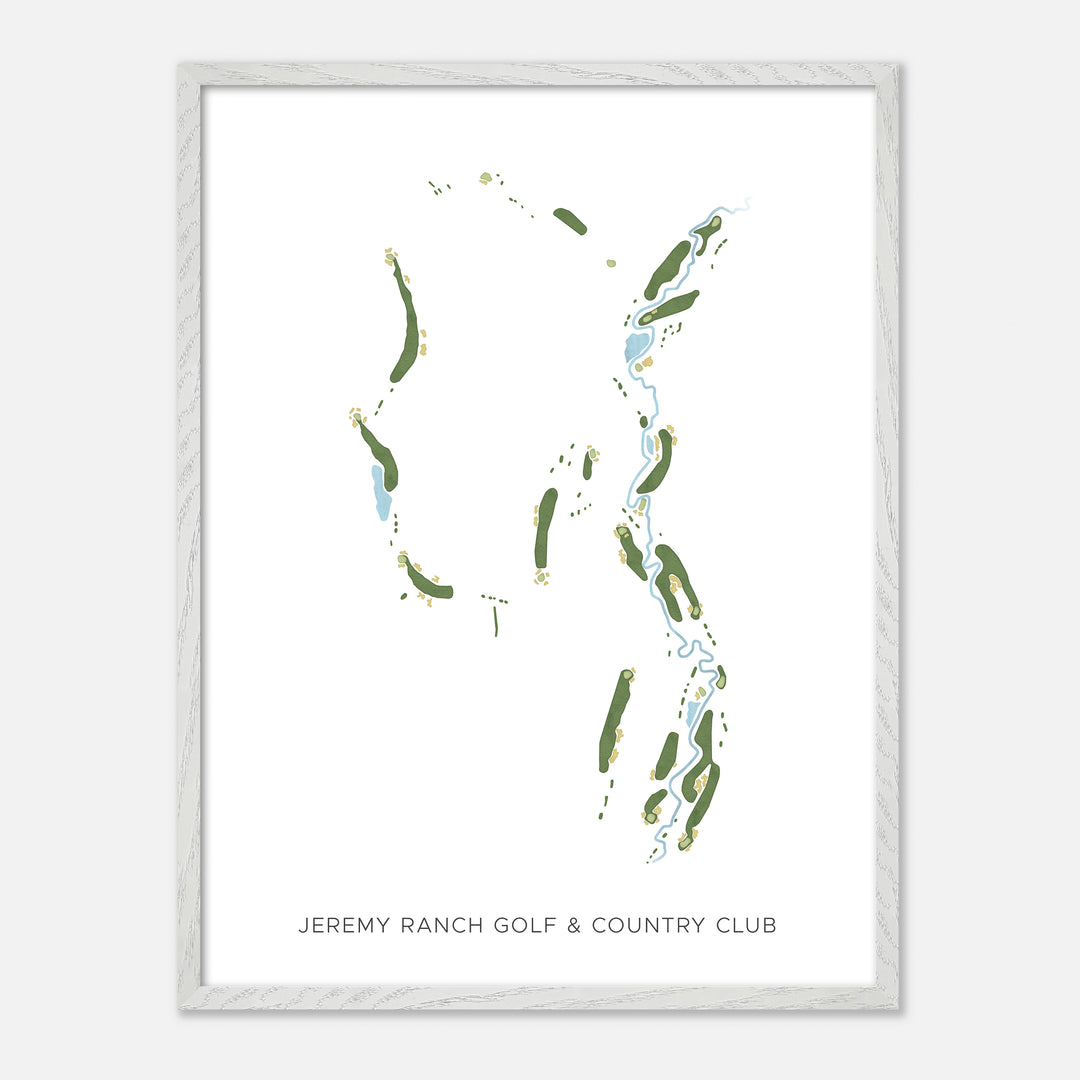 Print of Jeremy Ranch Golf &amp; Country Club Modern Map