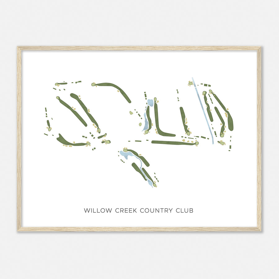 Print of Willow Creek Country Club Modern Map