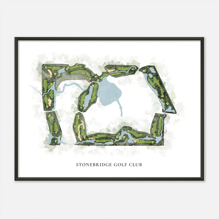 Print of Stonebridge Golf Club Classic Map