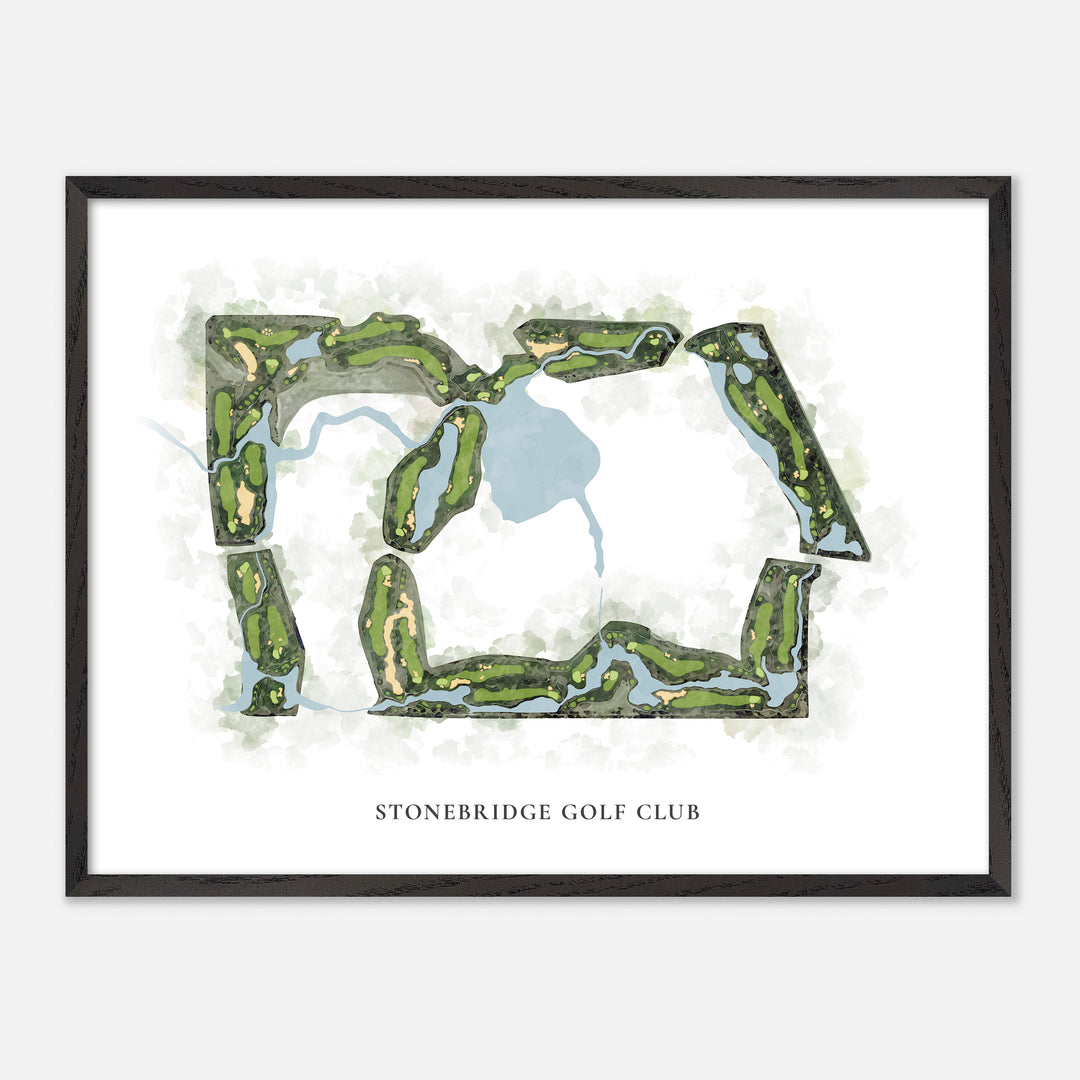 Print of Stonebridge Golf Club Classic Map