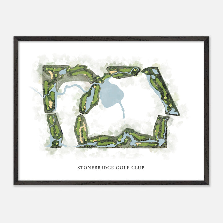 Print of Stonebridge Golf Club Classic Map