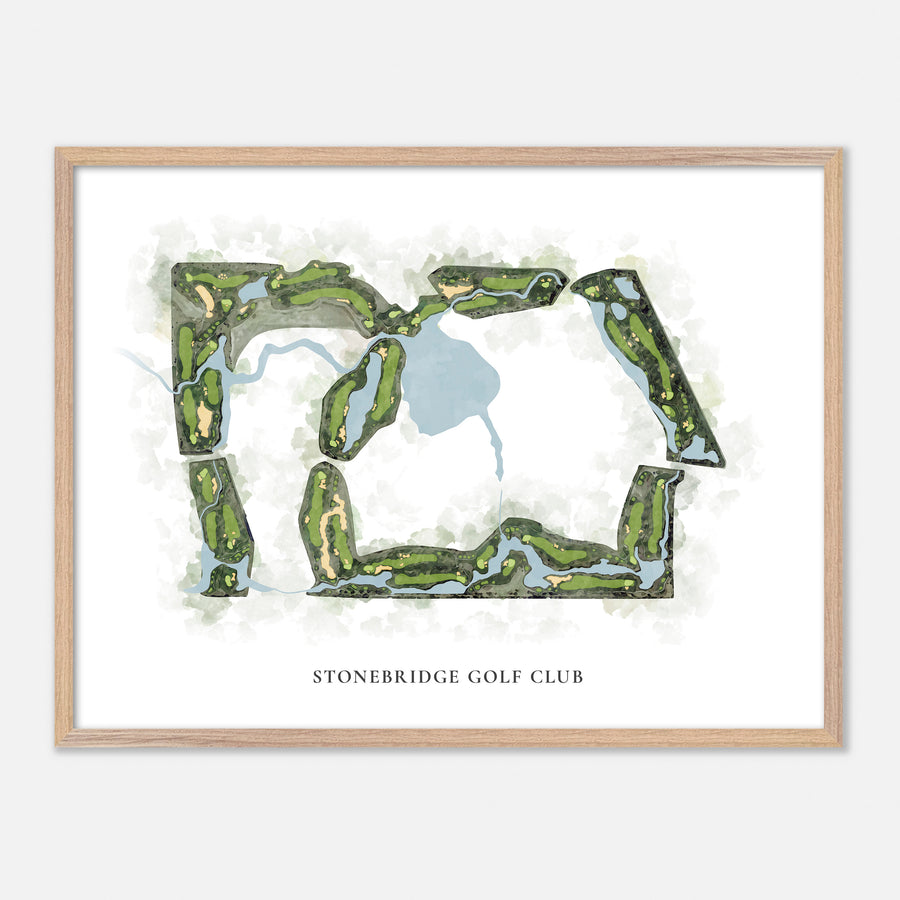 Print of Stonebridge Golf Club Classic Map
