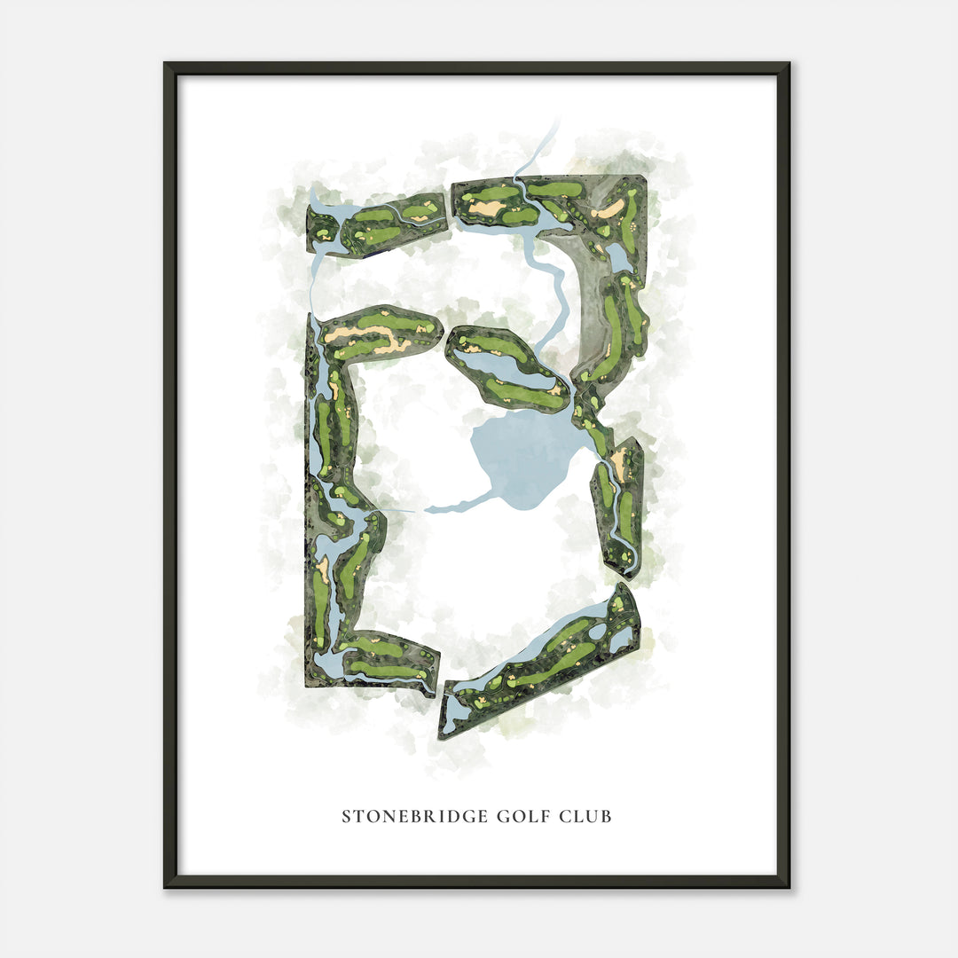 Print of Stonebridge Golf Club Classic Map