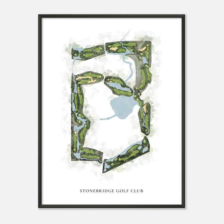 Print of Stonebridge Golf Club Classic Map