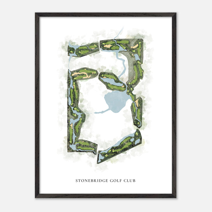 Print of Stonebridge Golf Club Classic Map