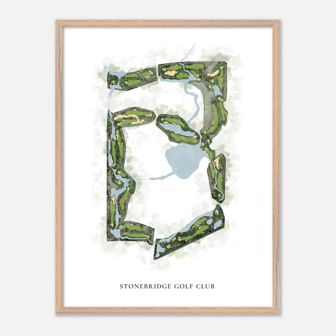 Print of Stonebridge Golf Club Classic Map