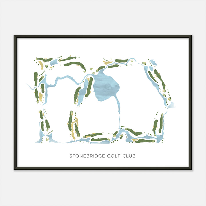 Print of Stonebridge Golf Club Modern Map