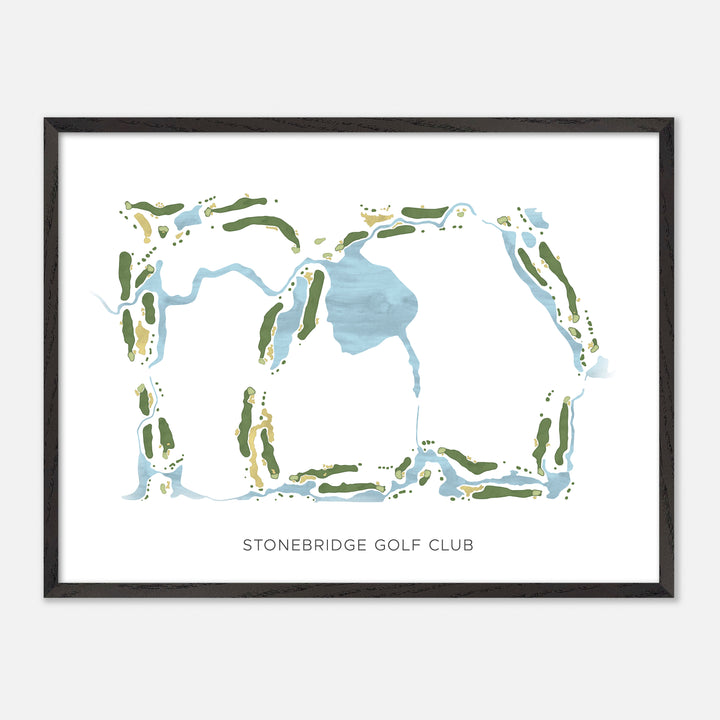 Print of Stonebridge Golf Club Modern Map