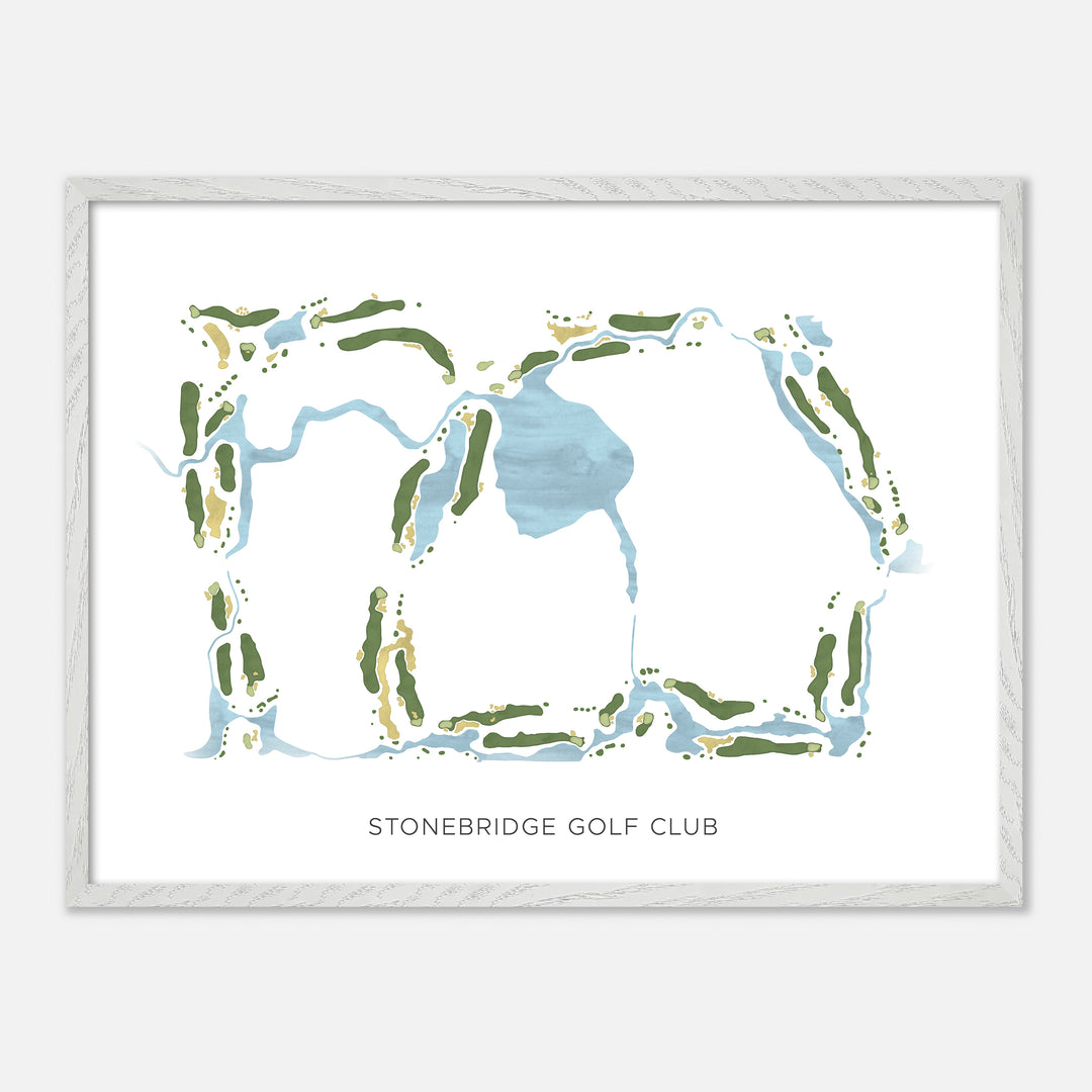 Print of Stonebridge Golf Club Modern Map