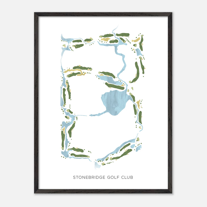 Print of Stonebridge Golf Club Modern Map