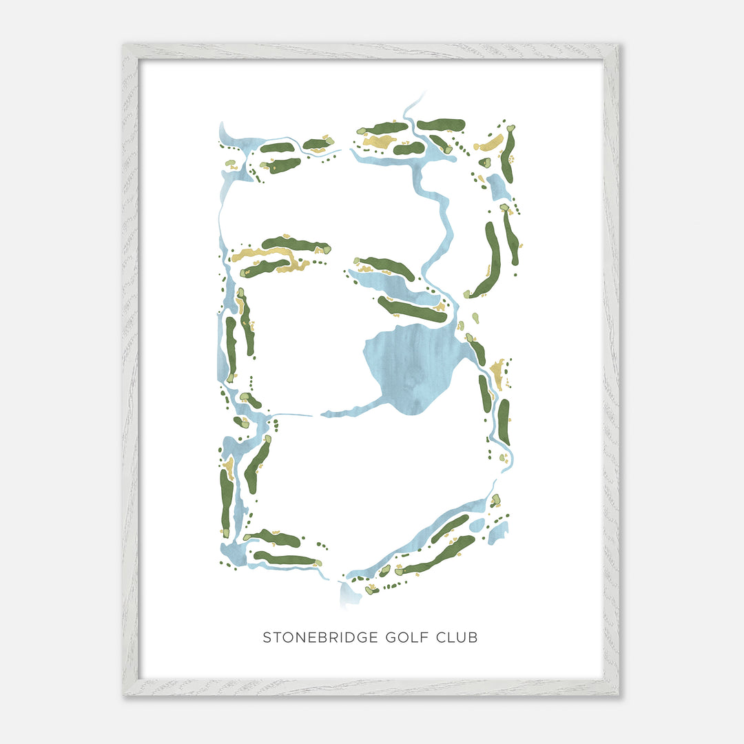 Print of Stonebridge Golf Club Modern Map