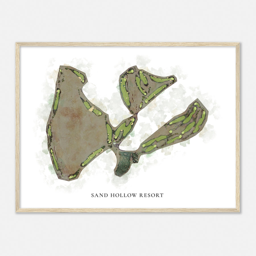 Print of Sand Hollow Resort Classic Map