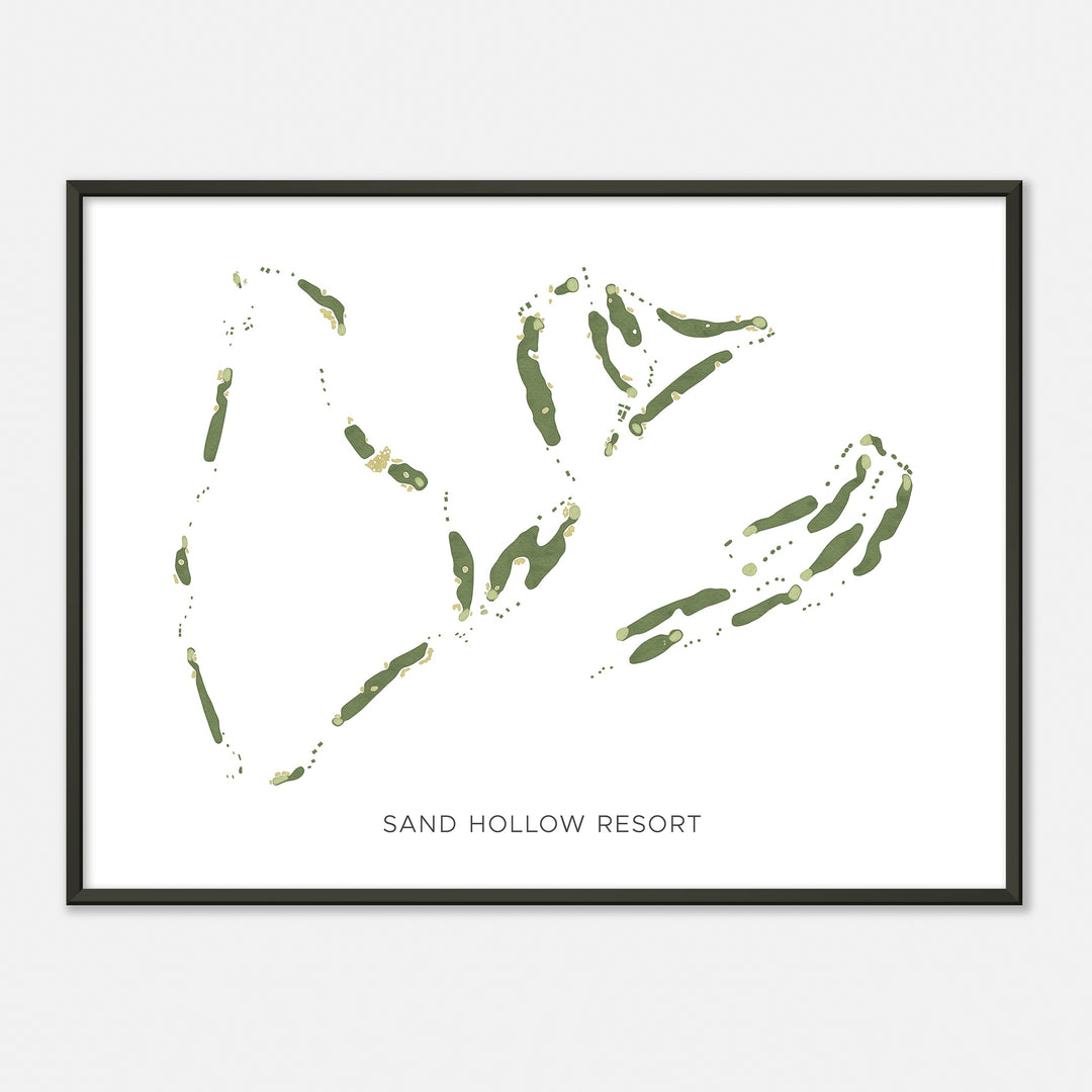 Print of Sand Hollow Resort Modern Map