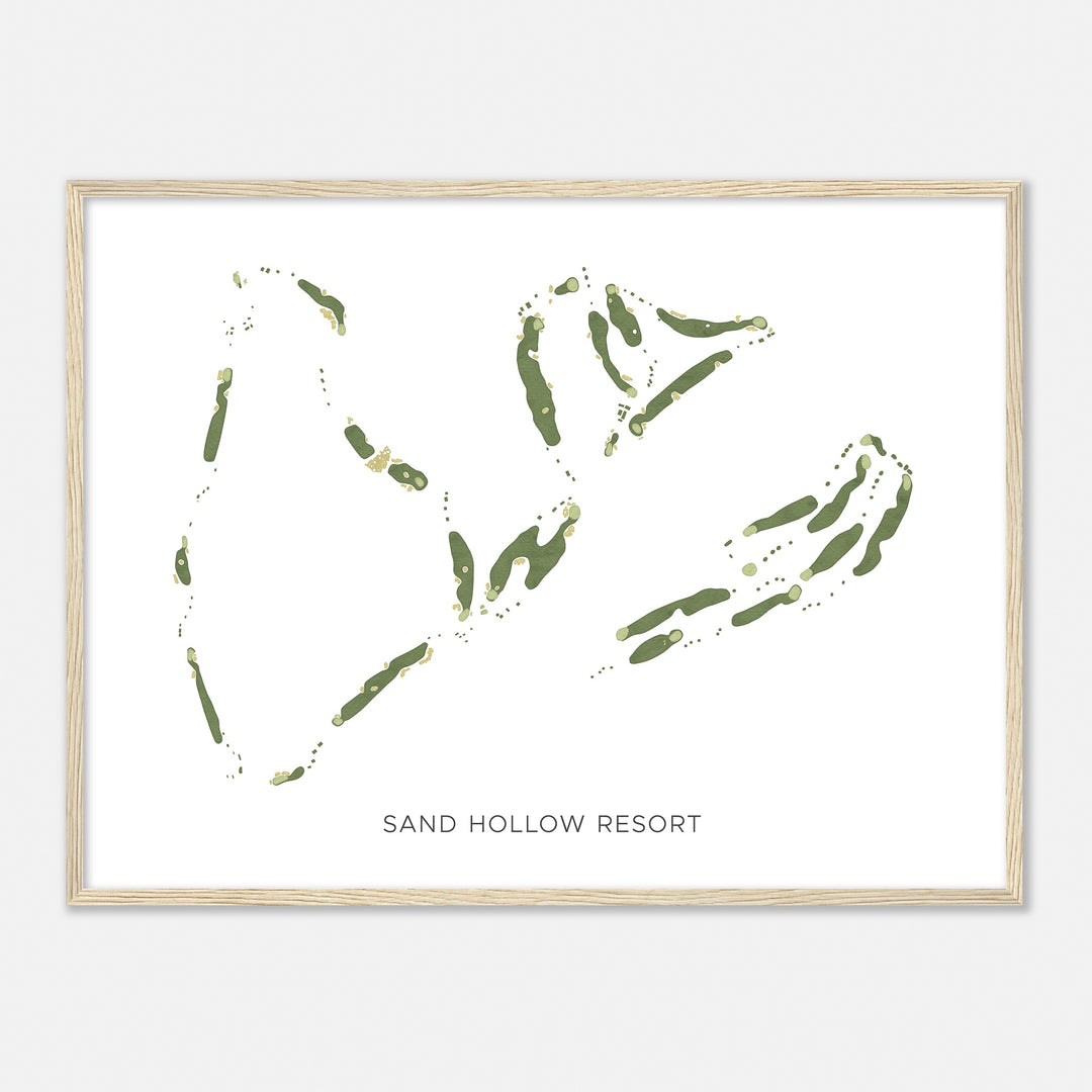 Print of Sand Hollow Resort Modern Map