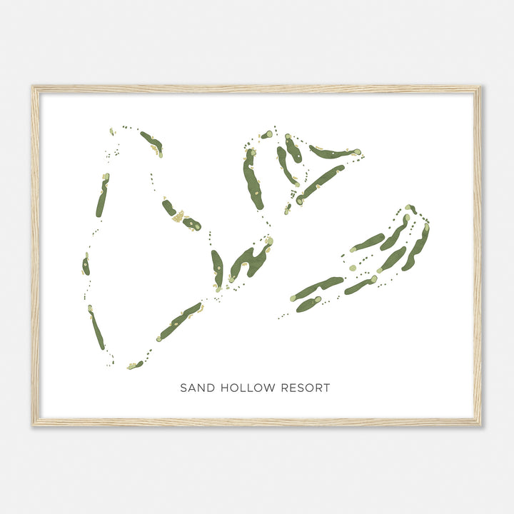 Print of Sand Hollow Resort Modern Map