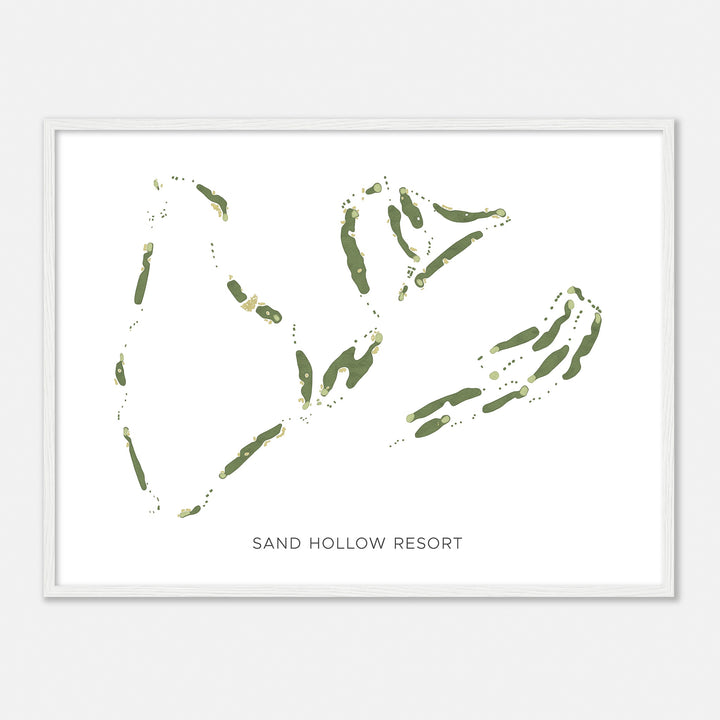 Print of Sand Hollow Resort Modern Map