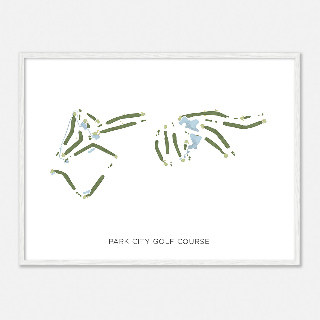 Print of Park City Golf Course Modern Map