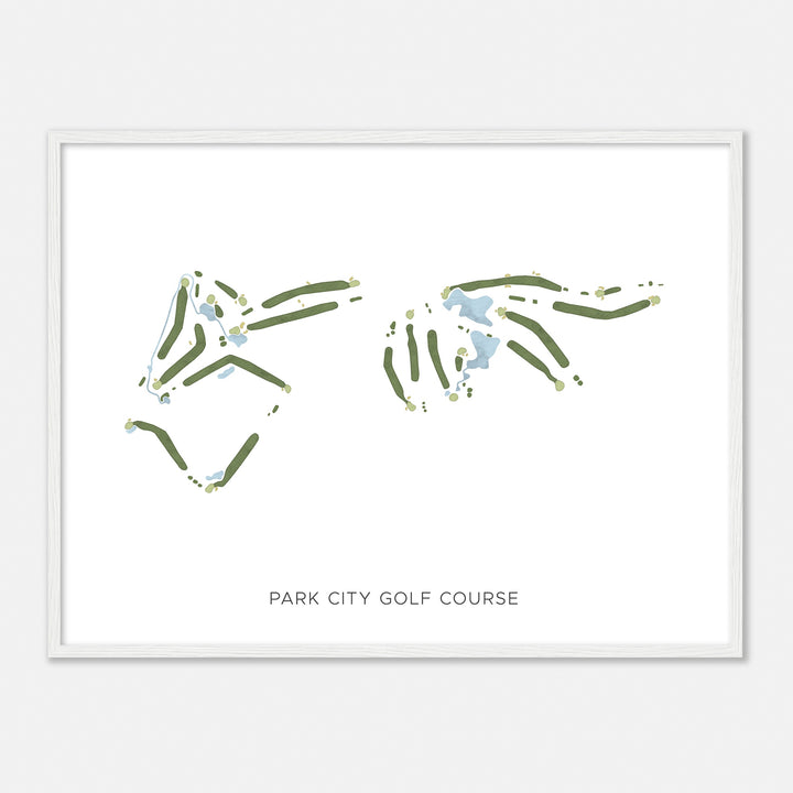 Print of Park City Golf Course Modern Map